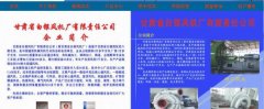 甘肅省白銀*機廠有限責任公司網(wǎng)頁設計展示型案例作品